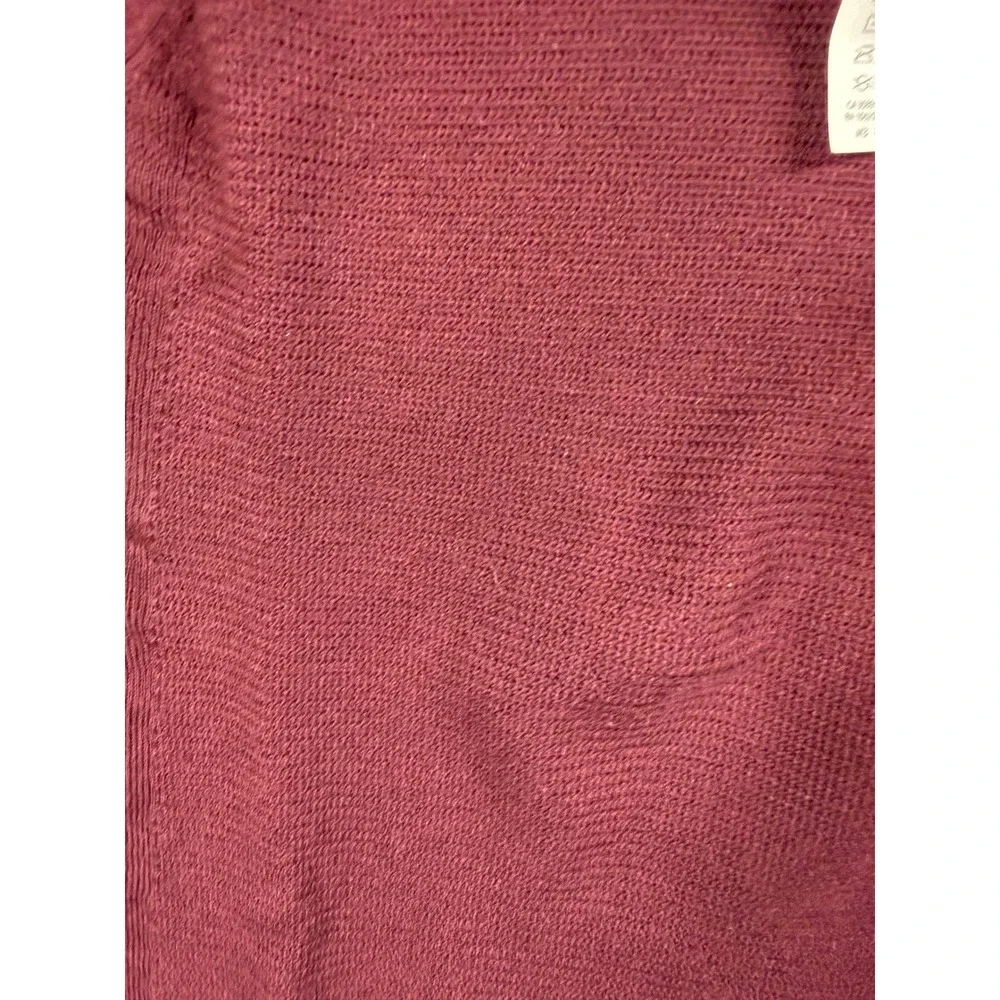 Lululemon Rest Less Pullover 100% Merino Wool Burgundy Magenta Sweater Size 8